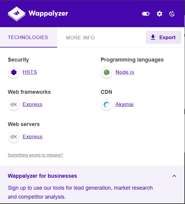 Wappalyzer
